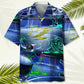 Neon Hockey Hawaiian Shirt For Beach Days, Summer Outings, And Thoughtful Gift Giving