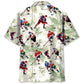 Hockey Palm Tree Hawaiian Shirt For Resort Trips, Coastal Parties, And Warm Weather Style