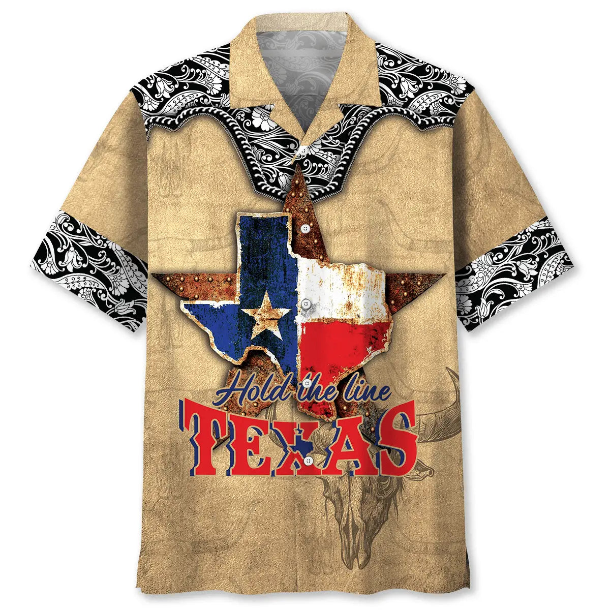 Hold Line Texas Hawaiian Shirt For Coastal Travel, Casual Events, And Comfortable Summer Wear