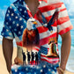Holiday Independence Flag Eagle Tall Hawaiian Shirt For Christmas Gatherings, Resort Trips, And Cheerful Seasonal Style
