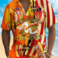 Holiday Independence Flag Hot Dog Tall Hawaiian Shirt For Beach Days, Summer Outings, And Thoughtful Gift Giving