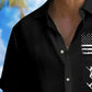 Patriotic Holiday Independence Flag Shirts Hawaiian Shirt For Summer Vacation, Beach Travel, And Casual Wear