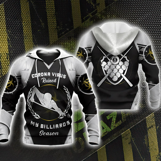 Billiard Season Sport Hoodie For Hobby Enthusiasts Casual Outings Travel And Everyday Comfort