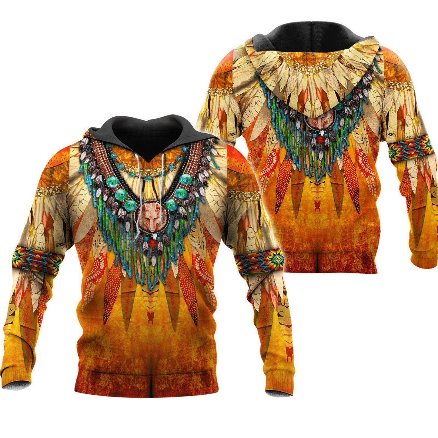 Native Inspired Sunset Hoodie For Artistic Heritage Style Seasonal Events And Everyday Comfort