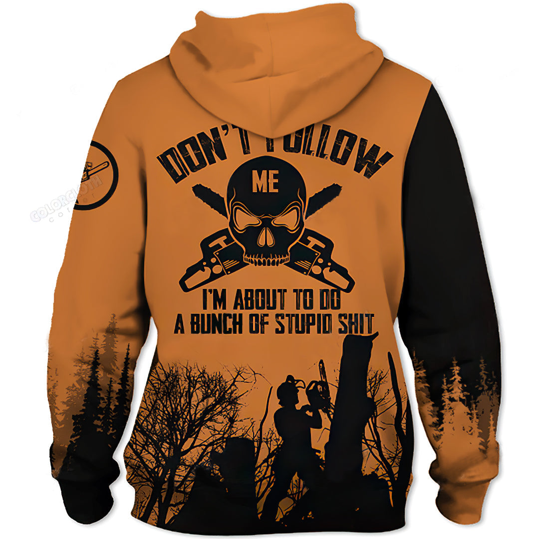 Arborist Skull Work Hoodie For Bold Streetwear Seasonal Events And Comfortable Layering