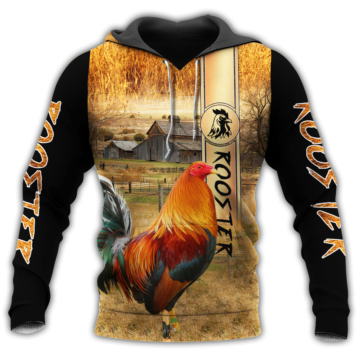 Farm Chickens Rooster Stronger Hoodie For Farm Lovers Outdoor Trips And Comfortable Casual Style