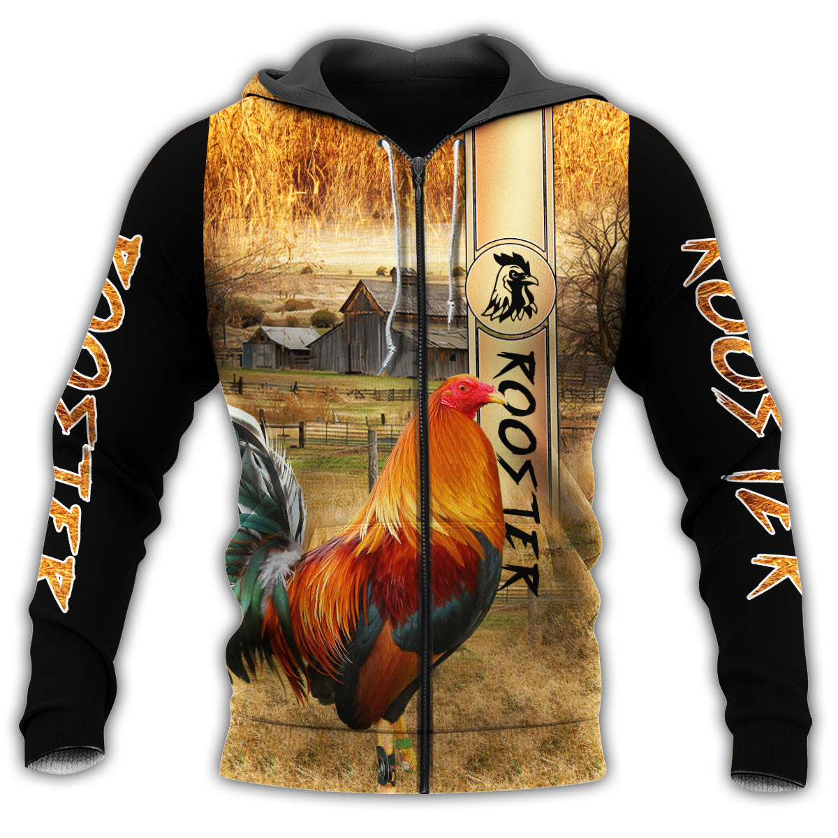 Farm Chickens Rooster Stronger Hoodie For Farm Lovers Outdoor Trips And Comfortable Casual Style