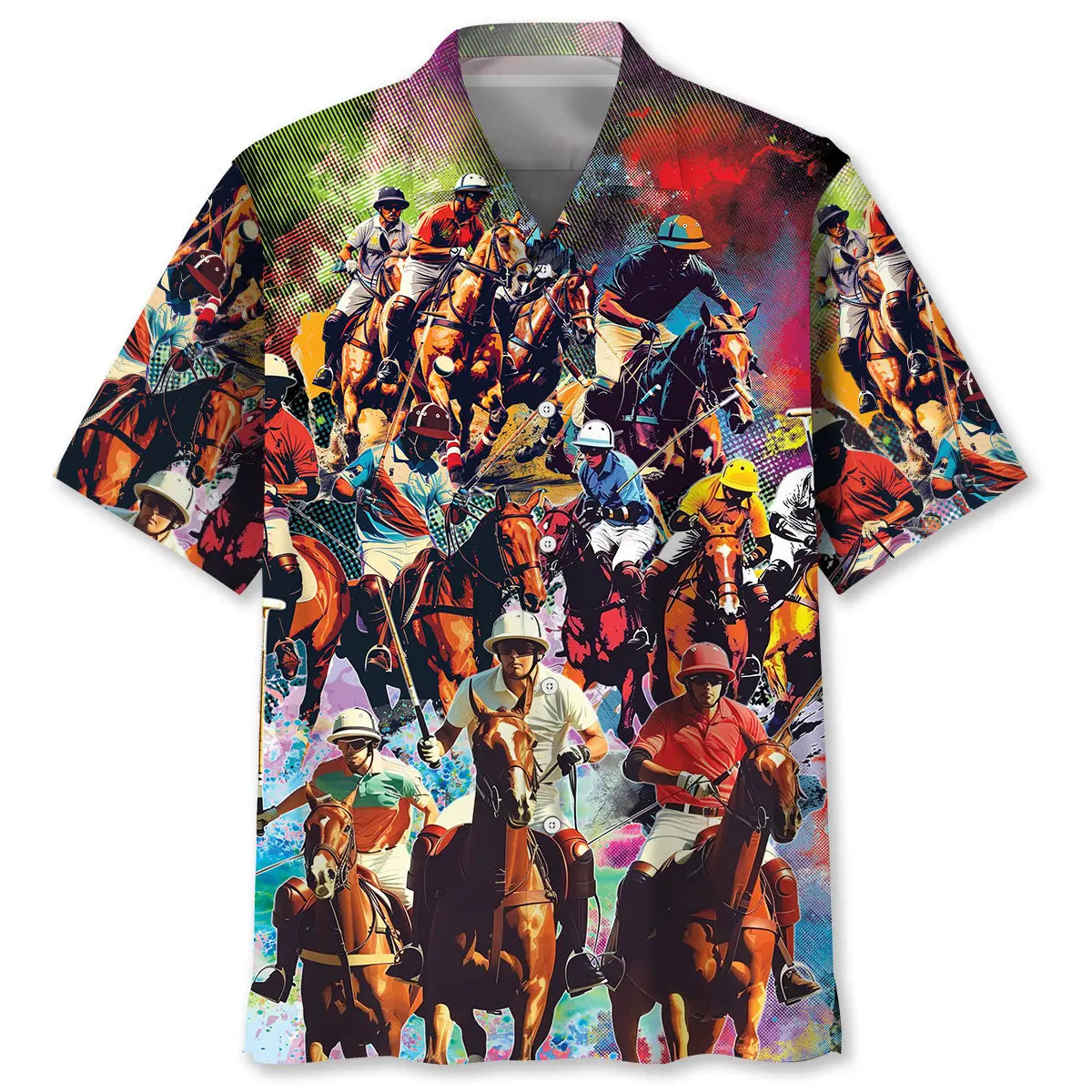 Horse Polo Sport Hawaiian Shirt For Animal Lovers, Beach Travel, And Casual Summer Style