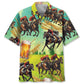 Hawaiian Shirt / Adults / S Horse Racing Beer Vintage Hawaiian Shirt