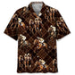 Hawaiian Shirt / Adults / S Horse Racing Brown Striped Hawaiian Shirt