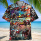 Colorful Horse Racing Hawaiian Shirt For Tropical Holidays, Outdoor Gatherings, And Everyday Comfort