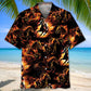 Horse Racing Fire Hawaiian Shirt For Motorsport Events, Beach Travel, And Thoughtful Gift Giving