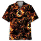 Horse Racing Fire Hawaiian Shirt For Motorsport Events, Beach Travel, And Thoughtful Gift Giving