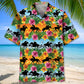 Colorful Tropical Horse Racing Hawaiian Shirt For Beach Days, Summer Outings, And Thoughtful Gift Giving