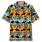 Colorful Tropical Horse Racing Hawaiian Shirt For Beach Days, Summer Outings, And Thoughtful Gift Giving