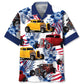 Hot Rod Car Hawaiian Shirt For Island Vacations, Resort Wear, And Relaxed Seasonal Style