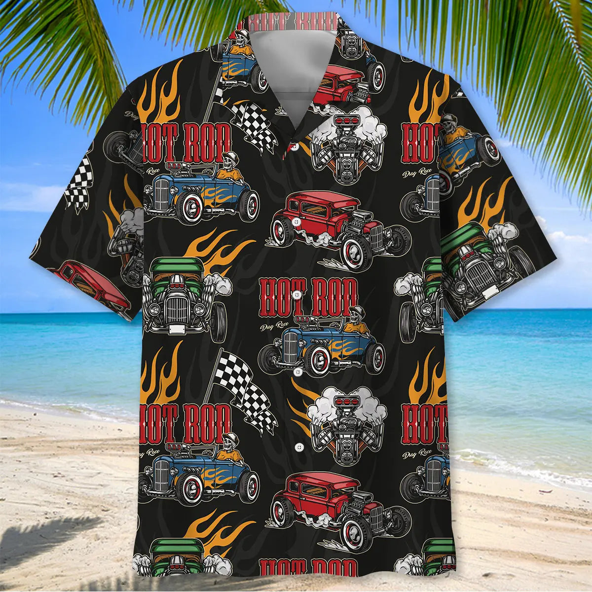 Hot Rod Classic Car Hawaiian Shirt