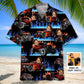 Hot Rod Personalized Photo Hawaiian Shirt For Motorsport Events, Beach Travel, And Thoughtful Gift Giving