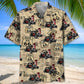 Hot Rod Racing Historic Highway Hawaiian Shirt For Coastal Travel, Casual Events, And Comfortable Summer Wear