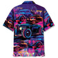 Retro Hot Rod Party Hawaiian Shirt For Summer Vacation, Beach Travel, And Casual Wear