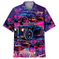 Retro Hot Rod Party Hawaiian Shirt For Summer Vacation, Beach Travel, And Casual Wear