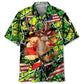 American Hunting Hawaiian Shirt For Island Vacations, Resort Wear, And Relaxed Seasonal Style