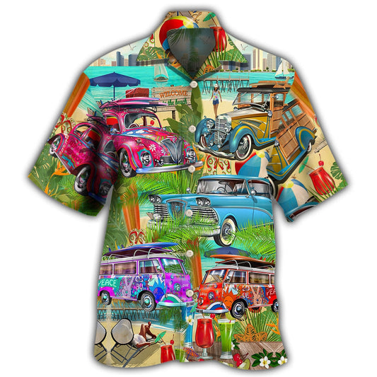 Car Lover All I Need Is A Holiday On The Beach Hawaiian Shirt For Summer Vacation Beach Travel And Relaxed Casual Wear
