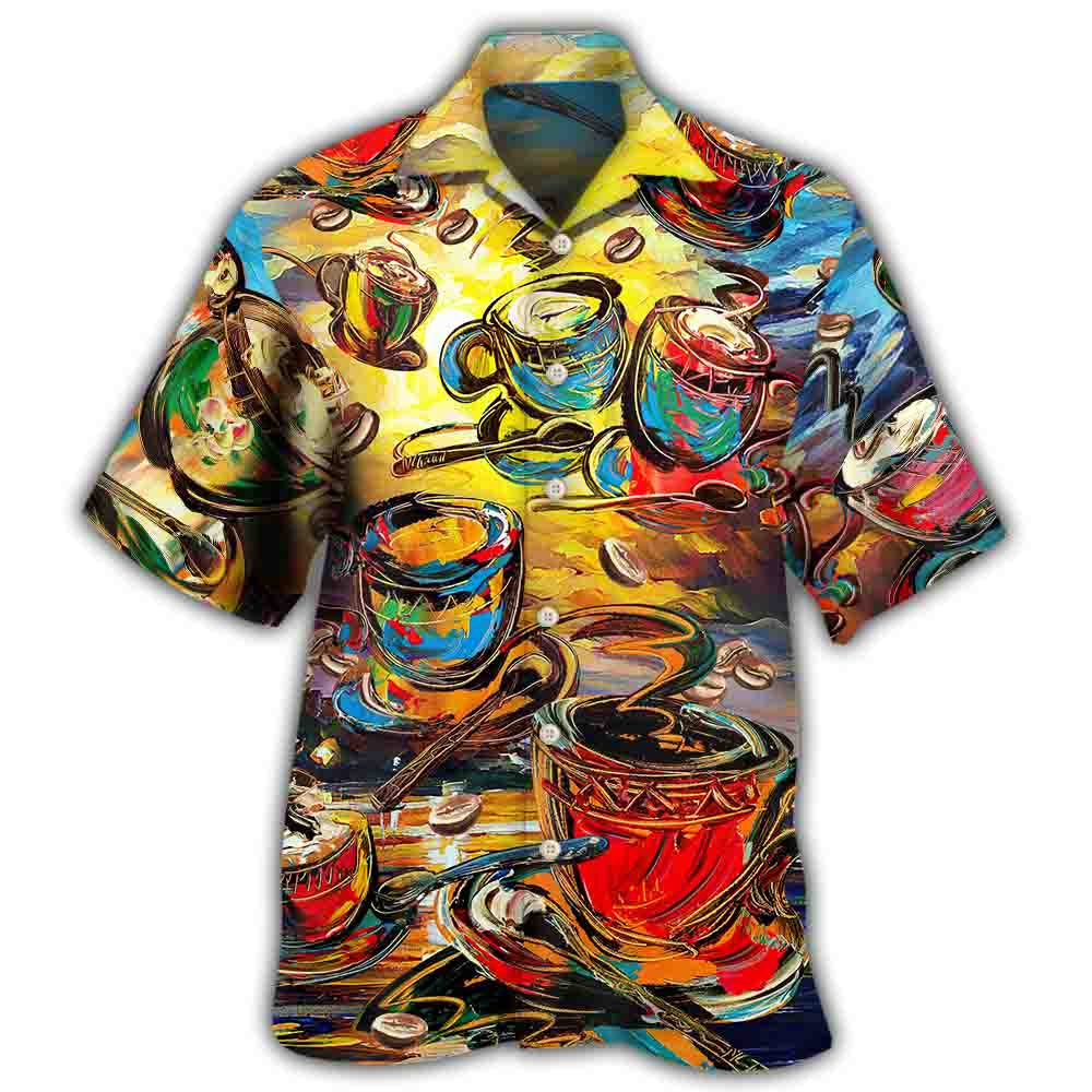 Coffee A Hug Of A Mug Hawaiian Shirt For Summer Parties Resort Vacations And Casual Beach Gatherings