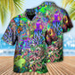 Funny Bohemian Colorful Octopus Music Ocean Hawaiian Shirt Pattern View For Lightweight Everyday Style