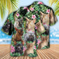 Floral Cat Lykoi Artistic Hawaiian Shirt For Poolside Relaxation And Sunny Getaways