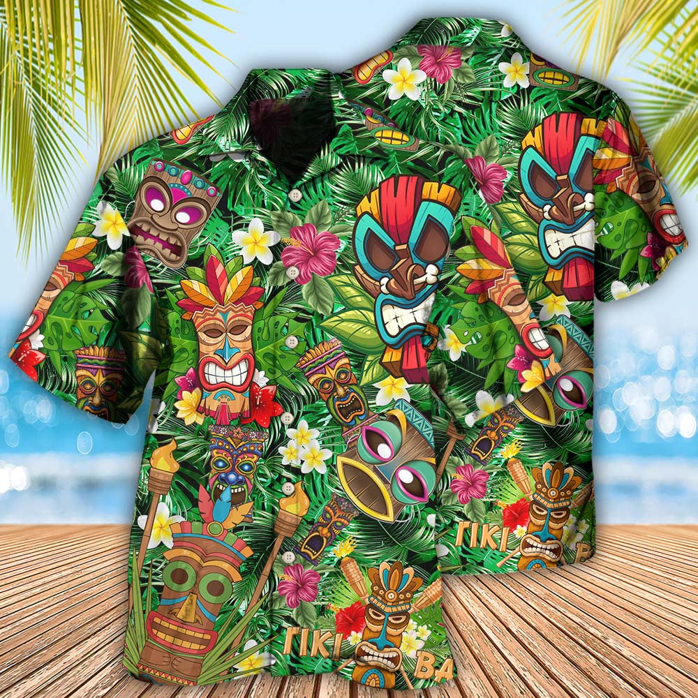 Tiki Hawaiian Shirt Design View For Resort Travel And Thoughtful Gifting