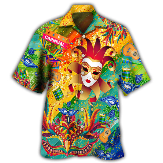 Carnival Hawaiian Shirt For Tropical Travel Beach Gatherings And Comfortable Wear