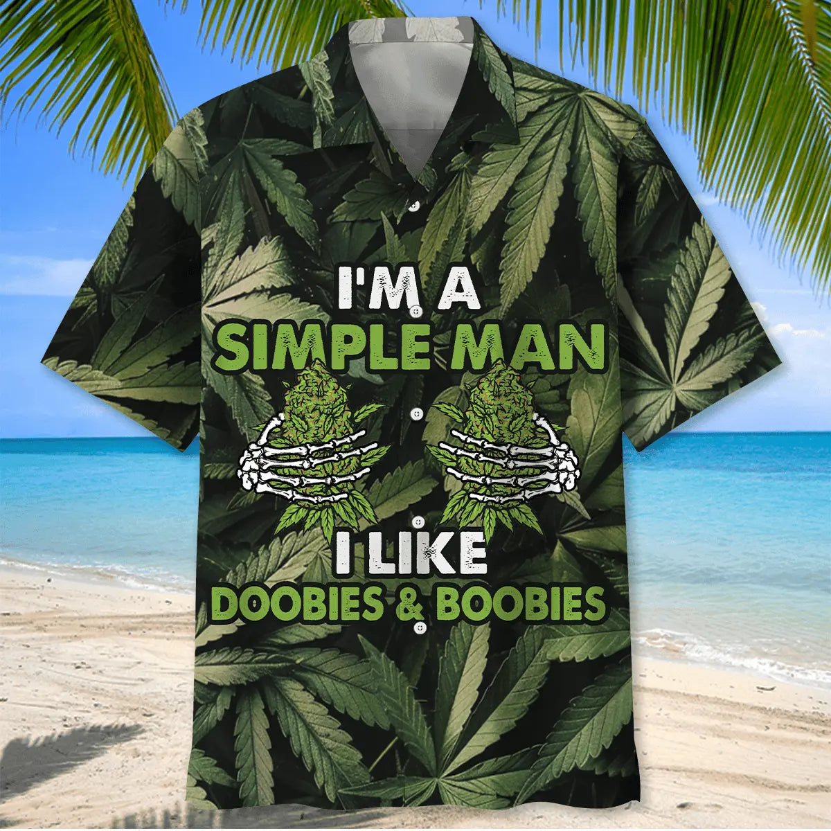 Retro Playful Humor Hawaiian Shirt For Resort Trips, Coastal Parties, And Warm Weather Style