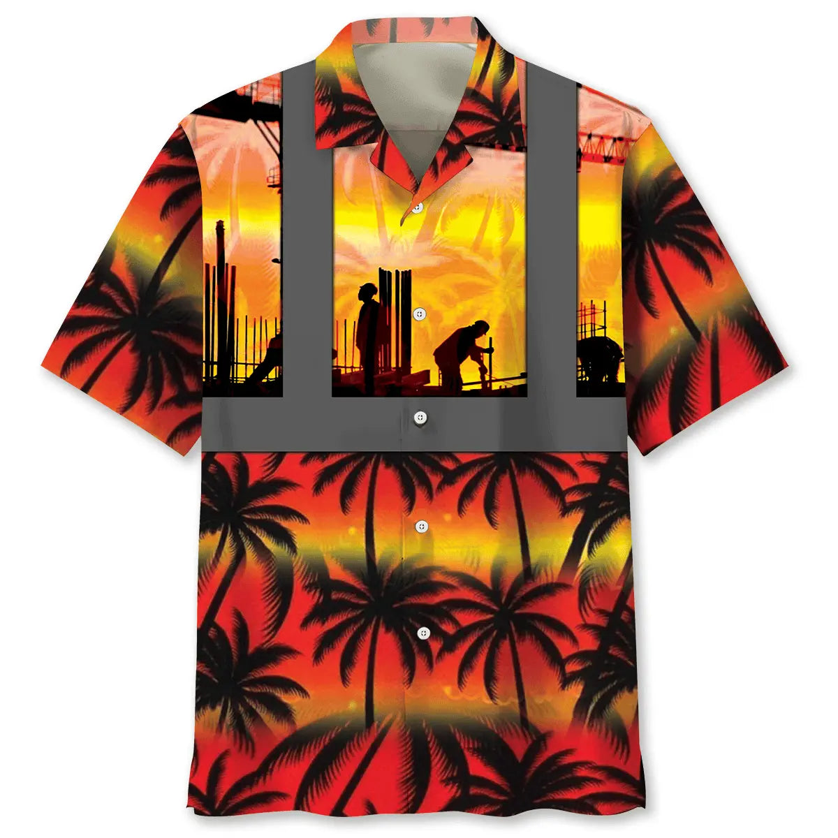 Construction Worker Pride Construction Worker Hawaiian Shirt For Coastal Festival And Everyday Comfort