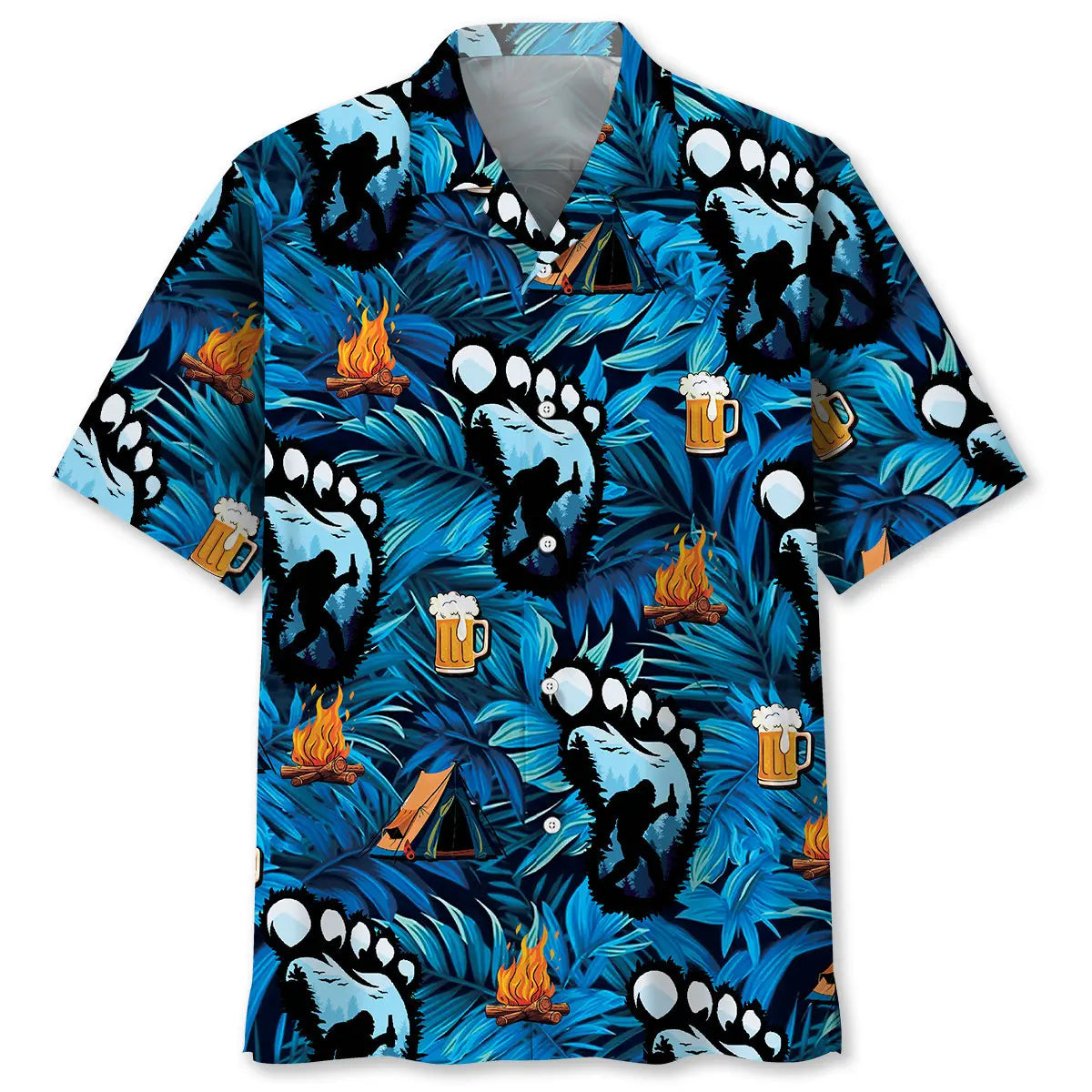 Camping Beverage Humor Hawaiian Shirt For Resort Trips, Coastal Parties, And Warm Weather Style