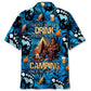 Camping Beverage Humor Hawaiian Shirt For Resort Trips, Coastal Parties, And Warm Weather Style