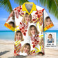 Mexico Wife Personalized Photo Hawaiian Shirt For Tropical Holidays, Outdoor Gatherings, And Everyday Comfort