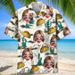 Taco Wife Personalized Photo Hawaiian Shirt For Coastal Travel, Casual Events, And Comfortable Summer Wear