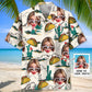 Taco Wife Personalized Photo Hawaiian Shirt For Coastal Travel, Casual Events, And Comfortable Summer Wear
