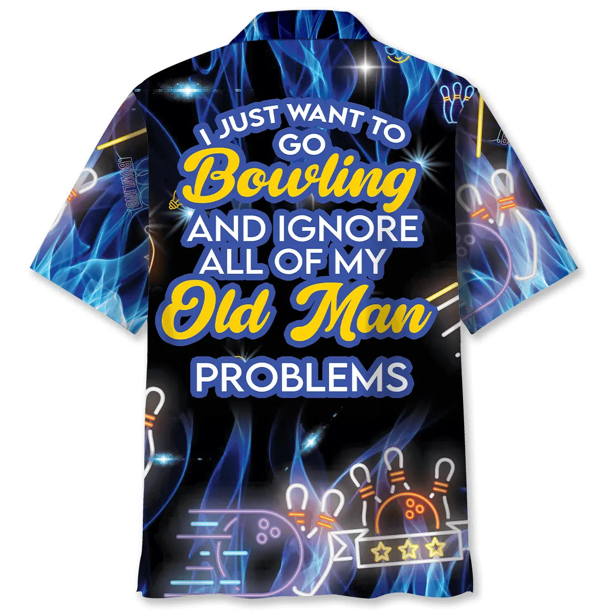 Senior Bowling Humor Hawaiian Shirt For Beach Days, Weekend Events, And Thoughtful Gift Giving