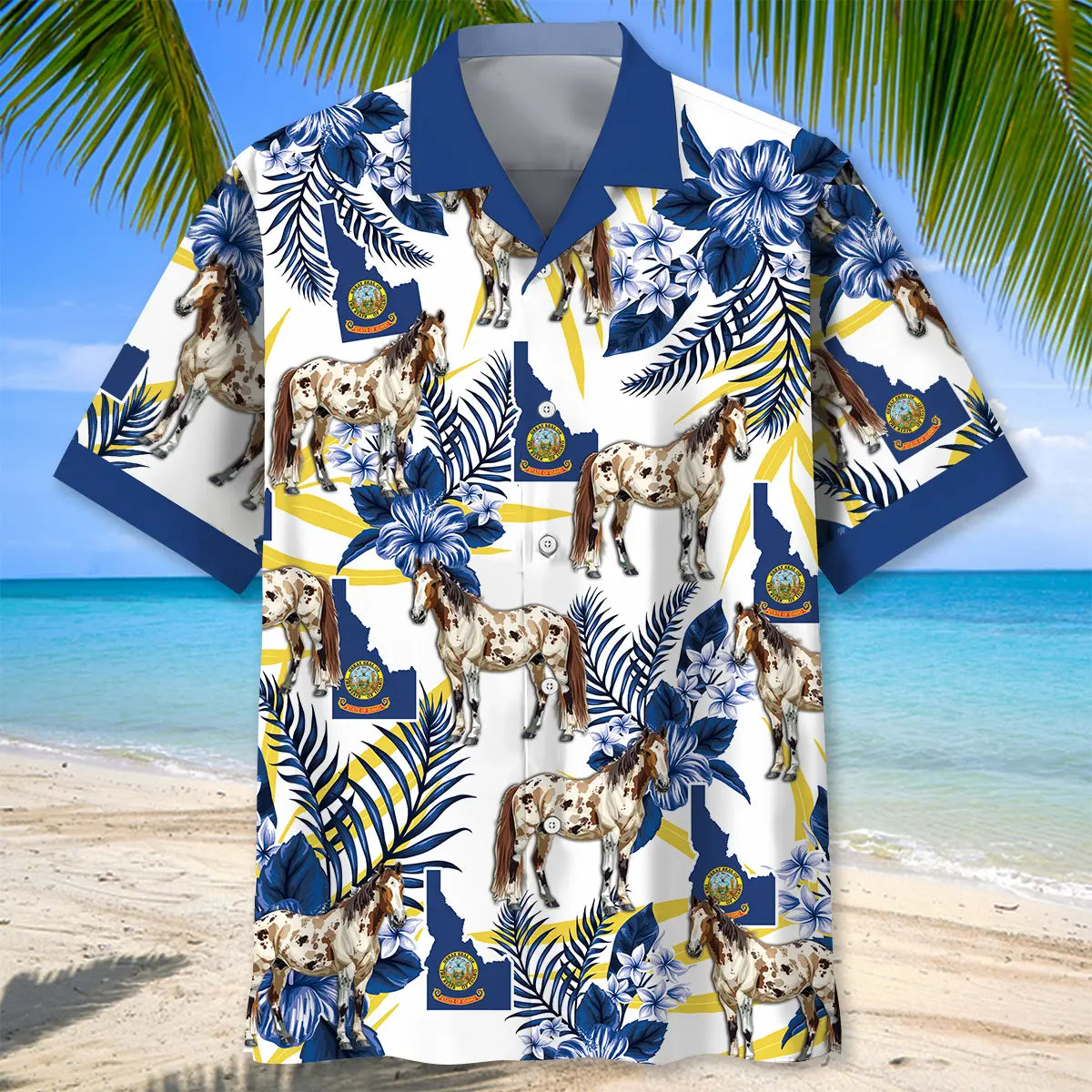 Idaho Proud Appaloosa Hawaiian Shirt For Resort Escapes And Summer Events