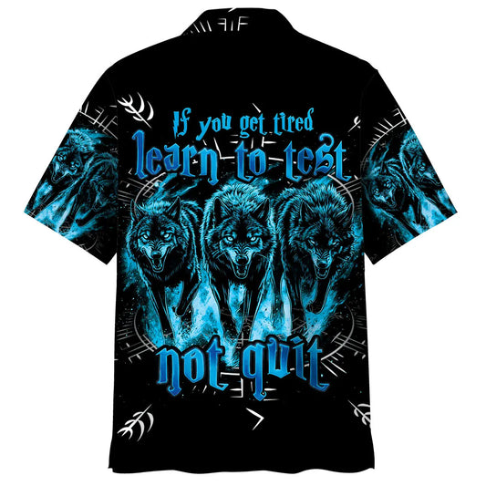 Motivational Persistence Hawaiian Shirt For Summer Vacation, Beach Travel, And Casual Wear