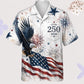 American Independence 250th Anniversary 1776 2026 Hawaiian Shirt For Island Getaway, Weekend Escape, And Vacation Style