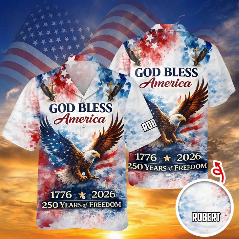 American Independence 250th Anniversary Freedom Flag 1776 2026 Hawaiian Shirt For Vacation Cruise And Summer Party Style