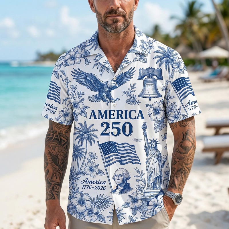 American Independence 250th Anniversary Classic Flag 1776 2026 Hawaiian Shirt For Summer Road Trip And Memorable Gifting