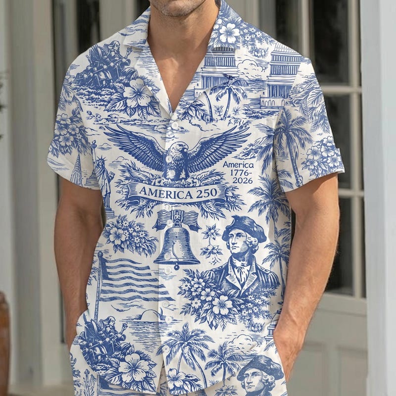 American Independence 250th Anniversary Americana Celebration Hawaiian Shirt For Seasonal Celebration And Summer Party Style