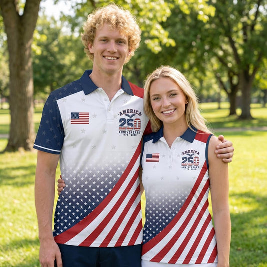 American Independence 250th Anniversary Golf Flag 1776 2026 Hawaiian Shirt For Island Getaway And Easygoing Fashion