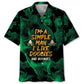 Retro Playful Humor Hawaiian Shirt For Summer Vacation, Beach Travel, And Casual Wear