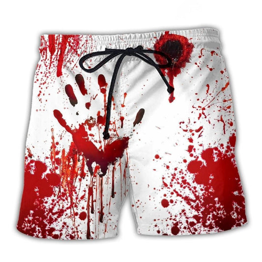 Halloween Blood Scary Haunted Beach Shorts For Tropical Getaways And Weekend Adventures