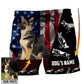 German Shepherd Lovely Dog Personalized Photo Beach Shorts For Outdoor Adventures And Thoughtful Seasonal Gifts